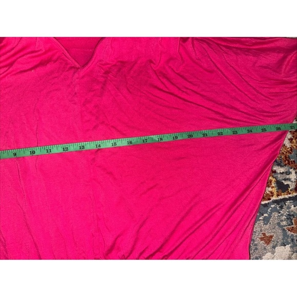 NWT Bisou Bisou Women's Sz M Sweater Pullover  Fuchsia Pink Long Dolman Sleeves - Picture 9 of 10